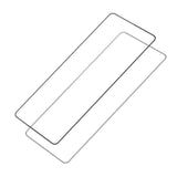 Samsung Galaxy Z Fold3 (5G) - Hærdet Skærmbeskyttelsesglas - Full Fit - Gennemsigtig / Sort