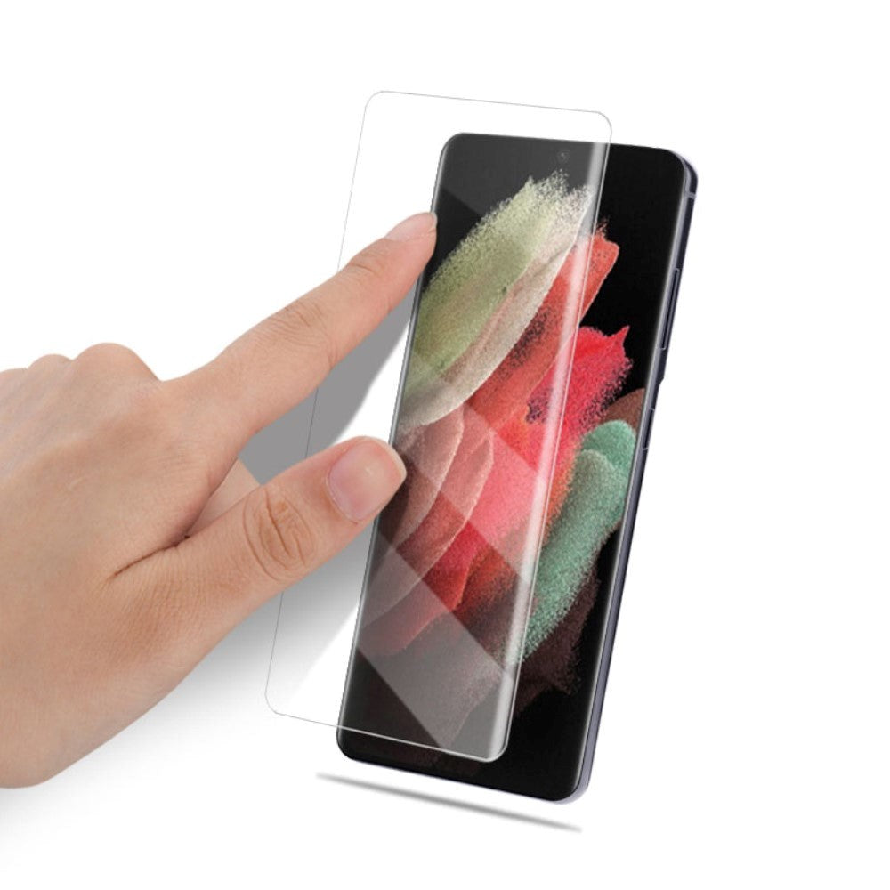 Samsung Galaxy S22 Ultra AMORUS Nano Optics m. Flytende UV - Herdet glass - Gjennomsiktig