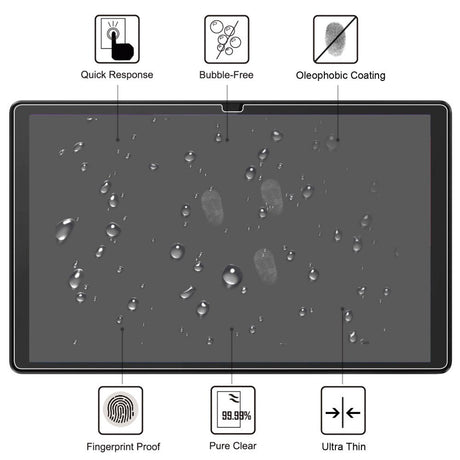 Lenovo Tab M10 Plus (3. generasjon) 10,6" (TB-125F/128F) Full-Fit skjermbeskytter - gjennomsiktig