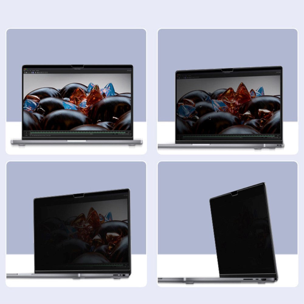MacBook Pro 16 M1/M2 (2021-2023) Skjermbeskytter i herdet glass - Personvernfilter