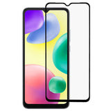 Xiaomi Redmi 10A Full Fit herdet glass - Skjermbeskytter - Gjennomsiktig / svart kant