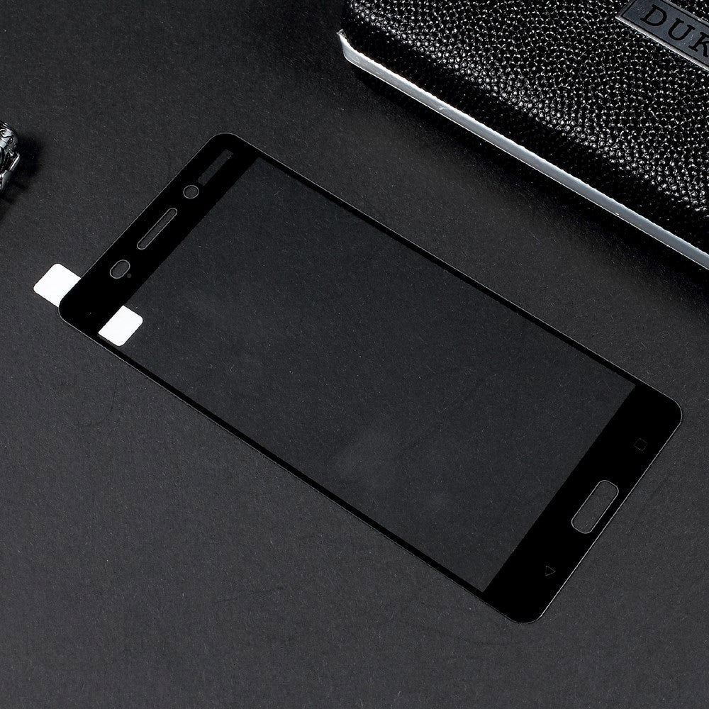 Nokia 6 PanserPro herdet glass i full størrelse - svart