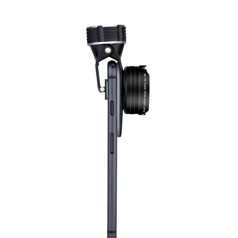 Smarttelefon kameralinse m. 3 x linser - svart