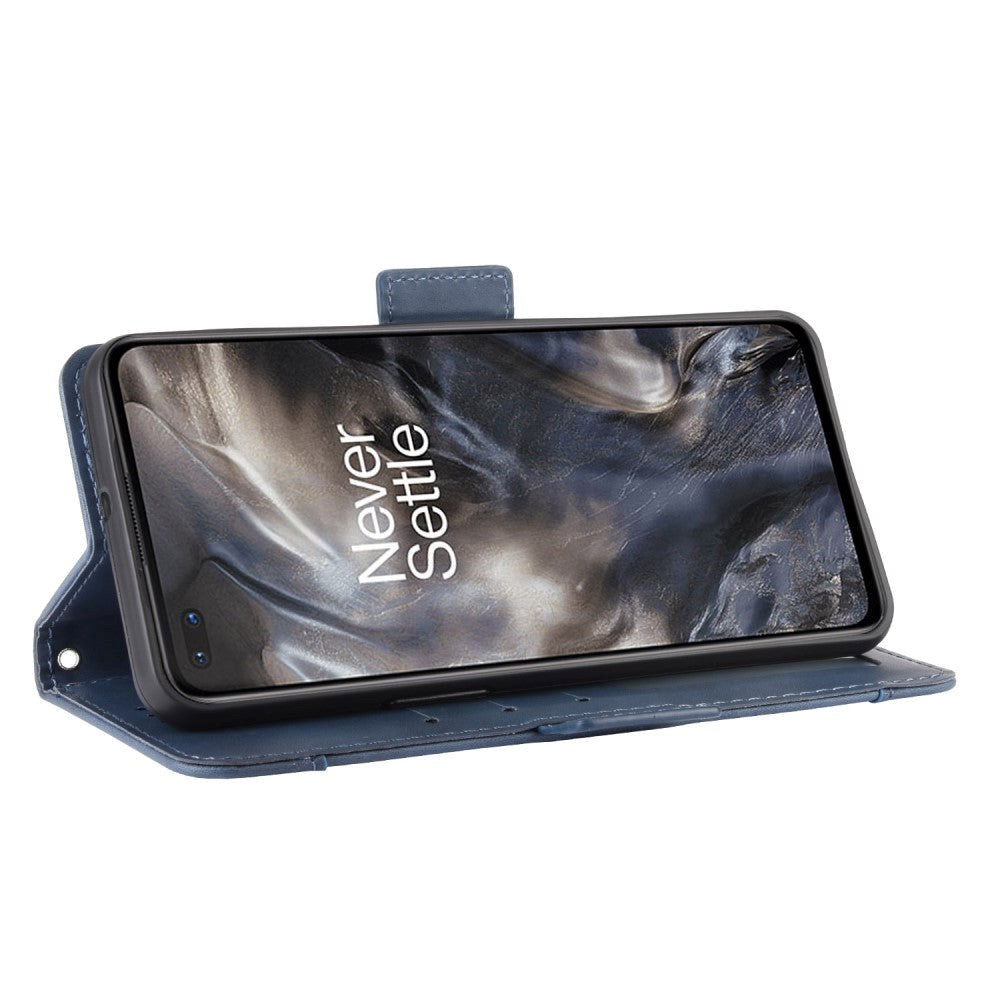 OnePlus Nord skinndeksel m. Utvendig kortholder blå