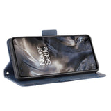 OnePlus Nord skinndeksel m. Utvendig kortholder blå