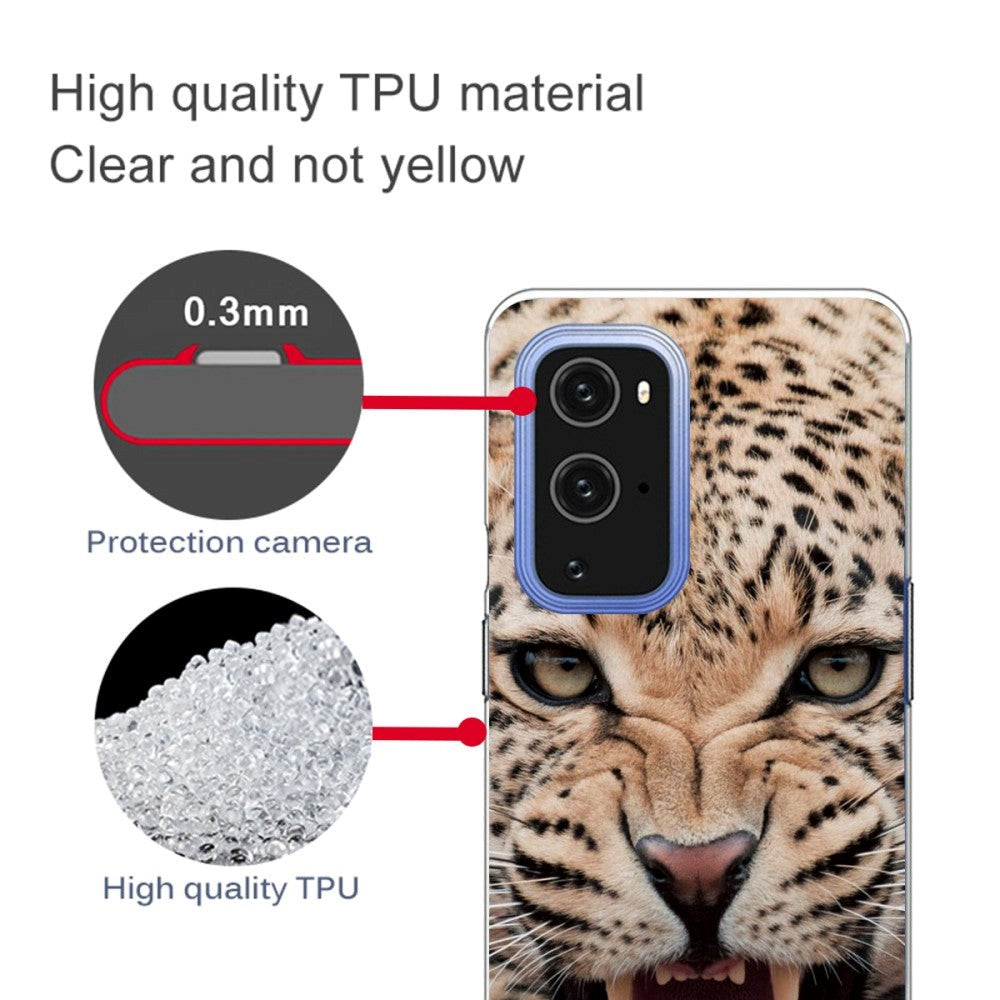 OnePlus 9 Pro fleksibelt plastdeksel - Leopard