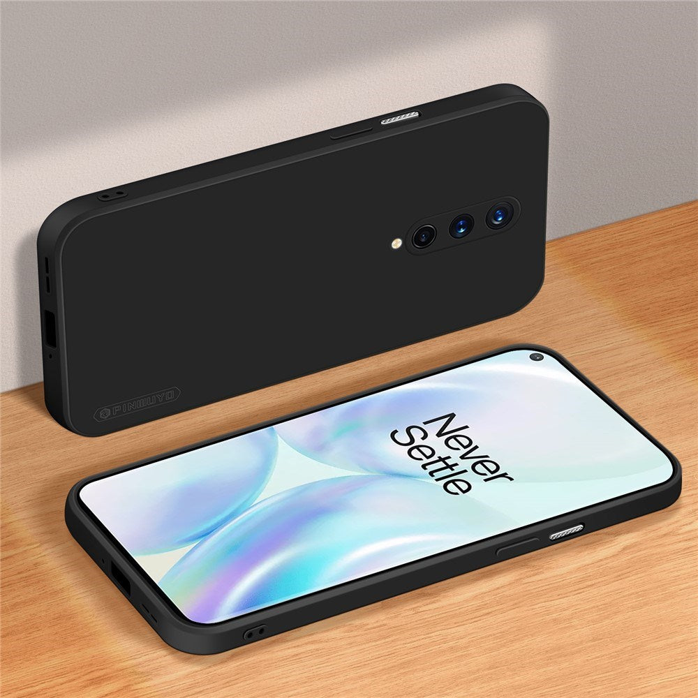 Pinwuyo OnePlus 8 Silikone Mobil Cover - Sort