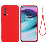 EIDERWOOD OnePlus Nord CE (5G) Liquid Silikone Mobil Cover m. Strop - Rød