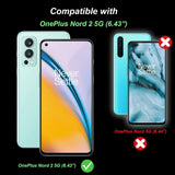 OnePlus Nord 2 (5G) Beskyttelsessæt Plastik Bagsidecover + Skærmglas - Gennemsigtig