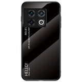 OnePlus 10 Pro Glass Bakdeksel - Hello - Svart