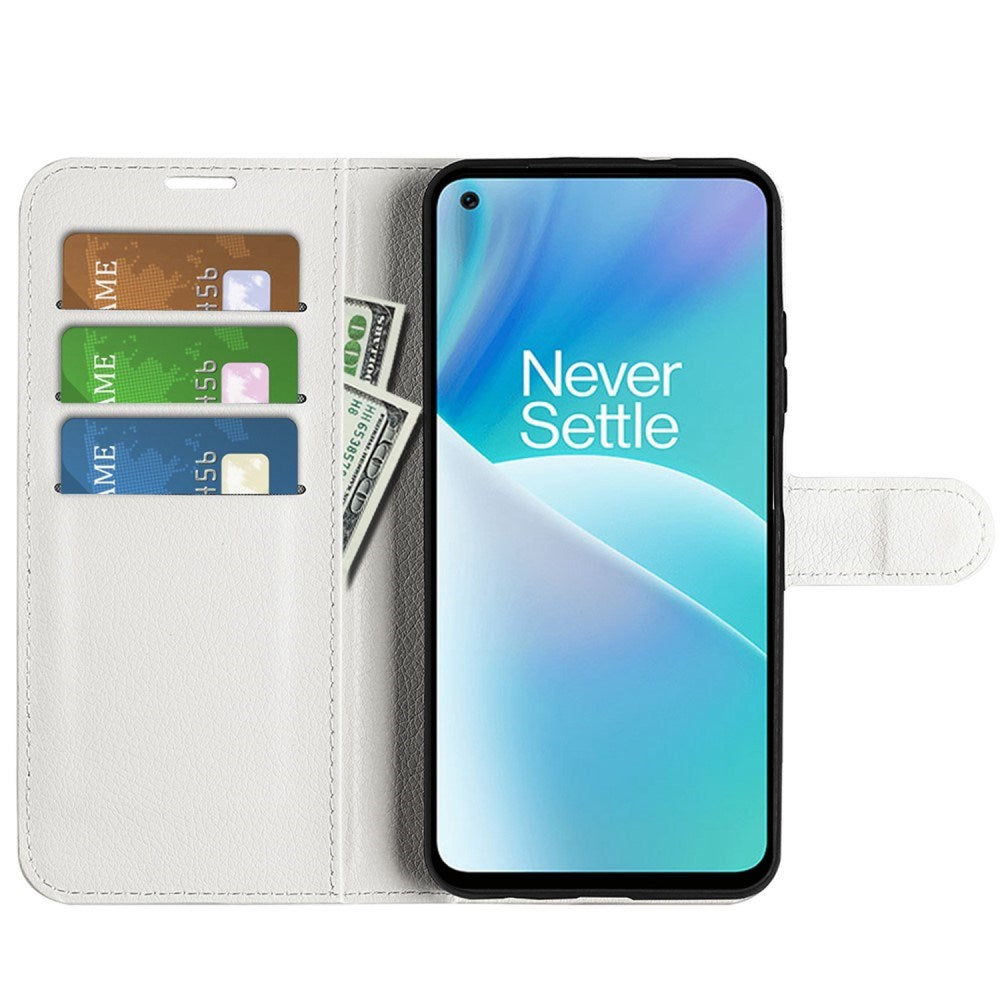 EIDERWOOD - OnePlus Nord 2T (5G) - Kunstlæder Flip Cover m. Kortholder & Ståfunktion - Hvid