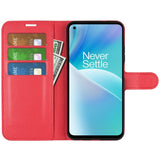 EIDERWOOD - OnePlus Nord 2T (5G) - Kunstlæder Flip Cover m. Kortholder & Ståfunktion - Rød