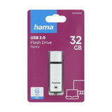 HAMA USB-Stik 2.0 - 10MB/s - 32GB - Sølv / Sort