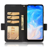 Doogee N40 Pro PU Litchi Leather Flip Cover m. Lommebok - Svart