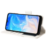 Doogee N40 Pro PU Litchi Leather Flip Cover m. Lommebok - Hvit