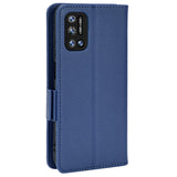 Doogee N40 Pro PU Litchi Leather Flip Cover m. Lommebok - Blå