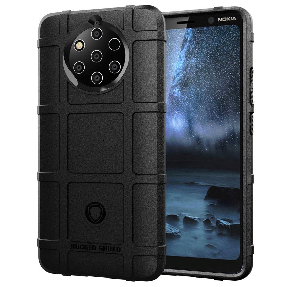 Nokia 9 Pureview-deksel Rugged Shield Series Black