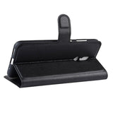 Nokia 3.2 Leather Flip Cover m. Lommebok - Svart