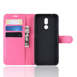 Nokia 3.2 Leather Flip Cover m. Lommebok - Rosa