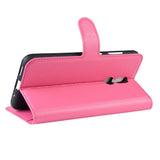 Nokia 3.2 Leather Flip Cover m. Lommebok - Rosa