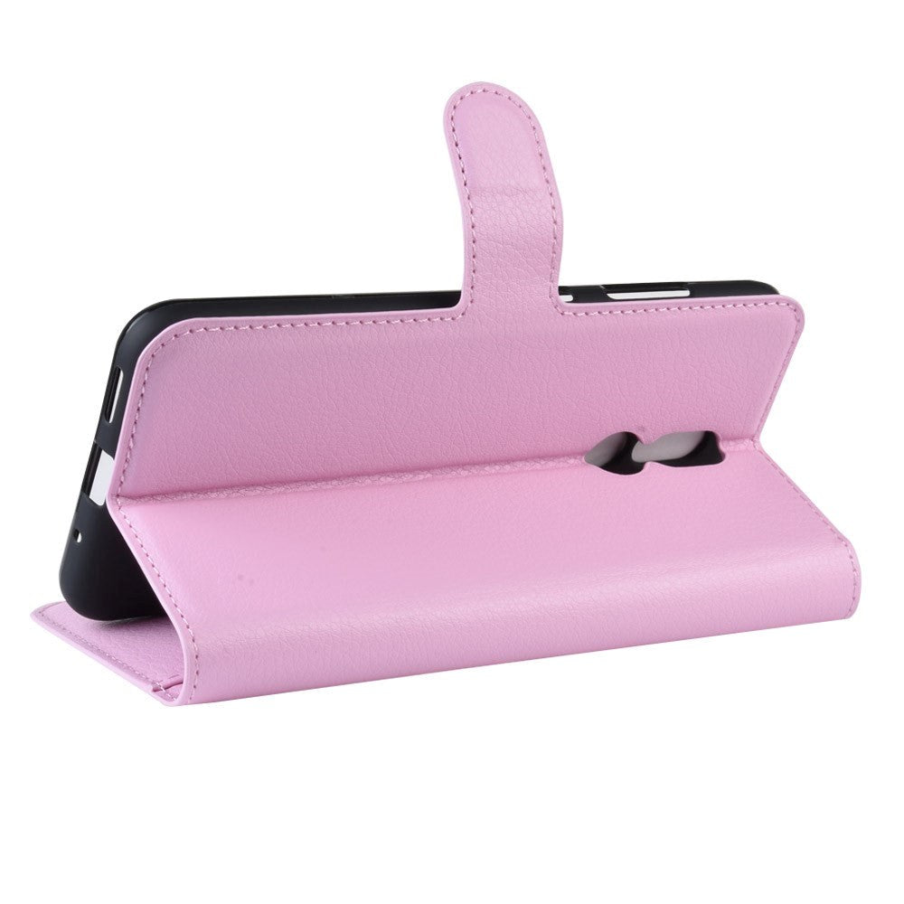 Nokia 3.2 Leather Flip Cover m. Lommebok - Rosa