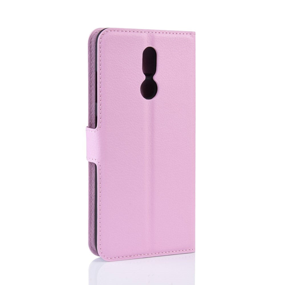 Nokia 3.2 Leather Flip Cover m. Lommebok - Rosa