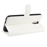 Nokia 2.3 Litchi skinndeksel m. Lommebok - Hvit