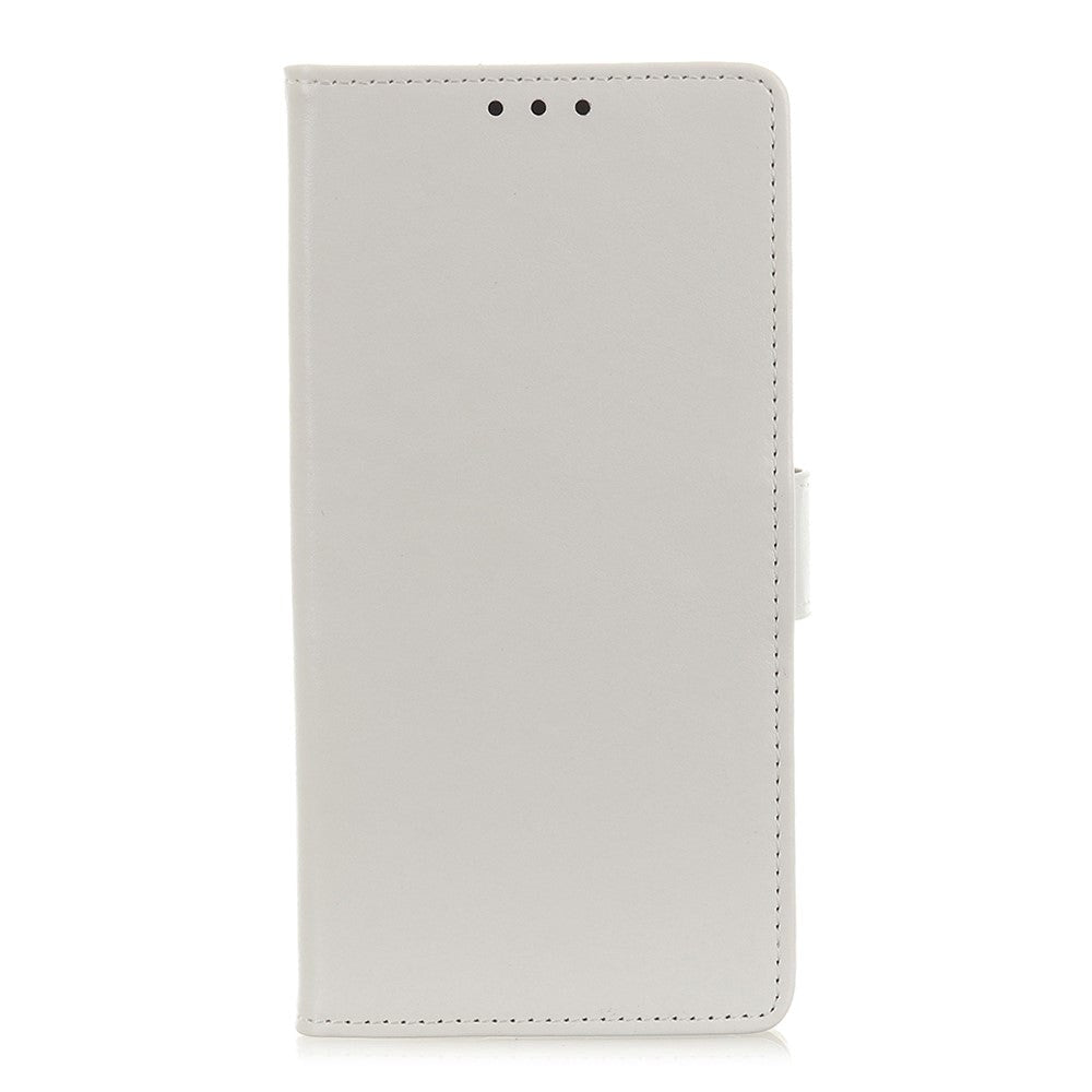 Nokia 1.3 Classic Leather Flip Cover m. Stativ og kortholder - Hvit