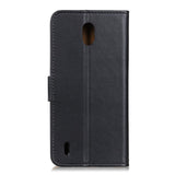 Nokia 1.3 Leather Flip Cover m. Stativ og kortholder - svart