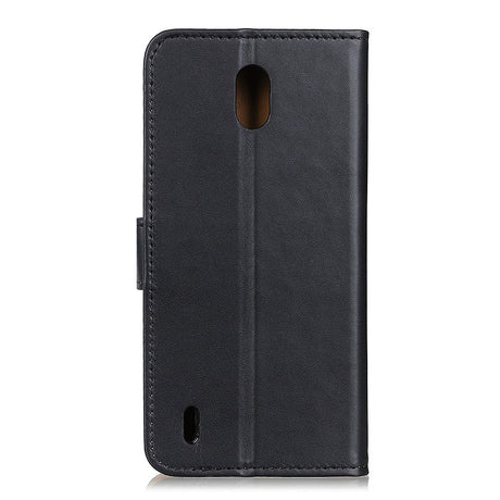 Nokia 1.3 Leather Flip Cover m. Stativ og kortholder - svart