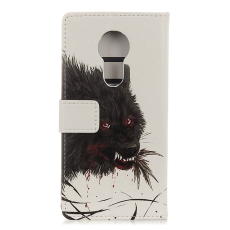 Nokia 5.3 skinndeksel m. Kortholder - Bloody Wolf