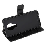 Nokia 5.3 Leather Flip Cover m. Lommebok - Ugler i Wood Black