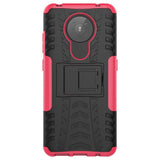 Nokia 5.3 Cool Tire Craftsman Cover m. Stativ - Svart / Rosa