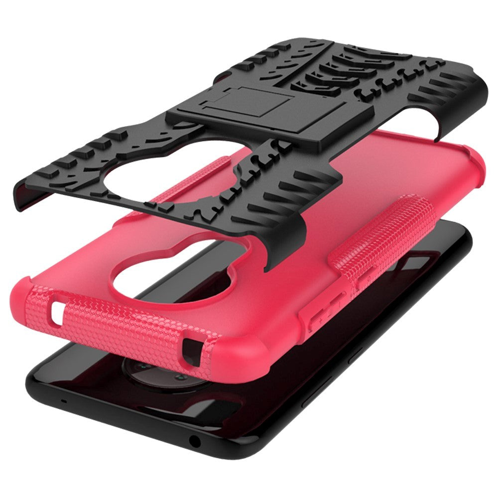 Nokia 5.3 Cool Tire Craftsman Cover m. Stativ - Svart / Rosa