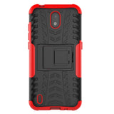 Nokia 1.3 Cool Tire Craftsman Cover m. Stativ - Svart / Rød