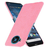 Nokia 8.3 (5G) kunstlær plastdeksel Crocodile Texture - Rosa