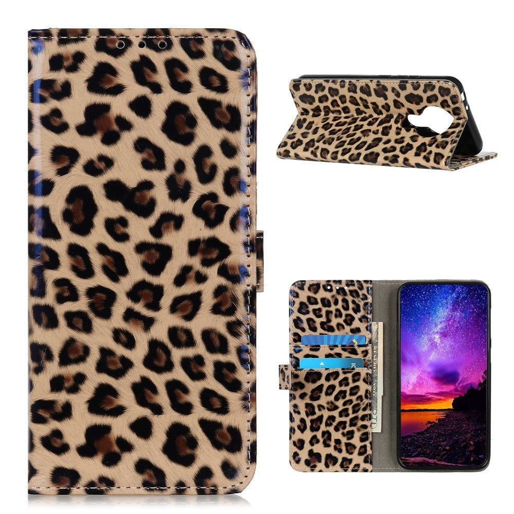 Nokia 3.4 Leather Flip Cover m. Lommebok - Leopard