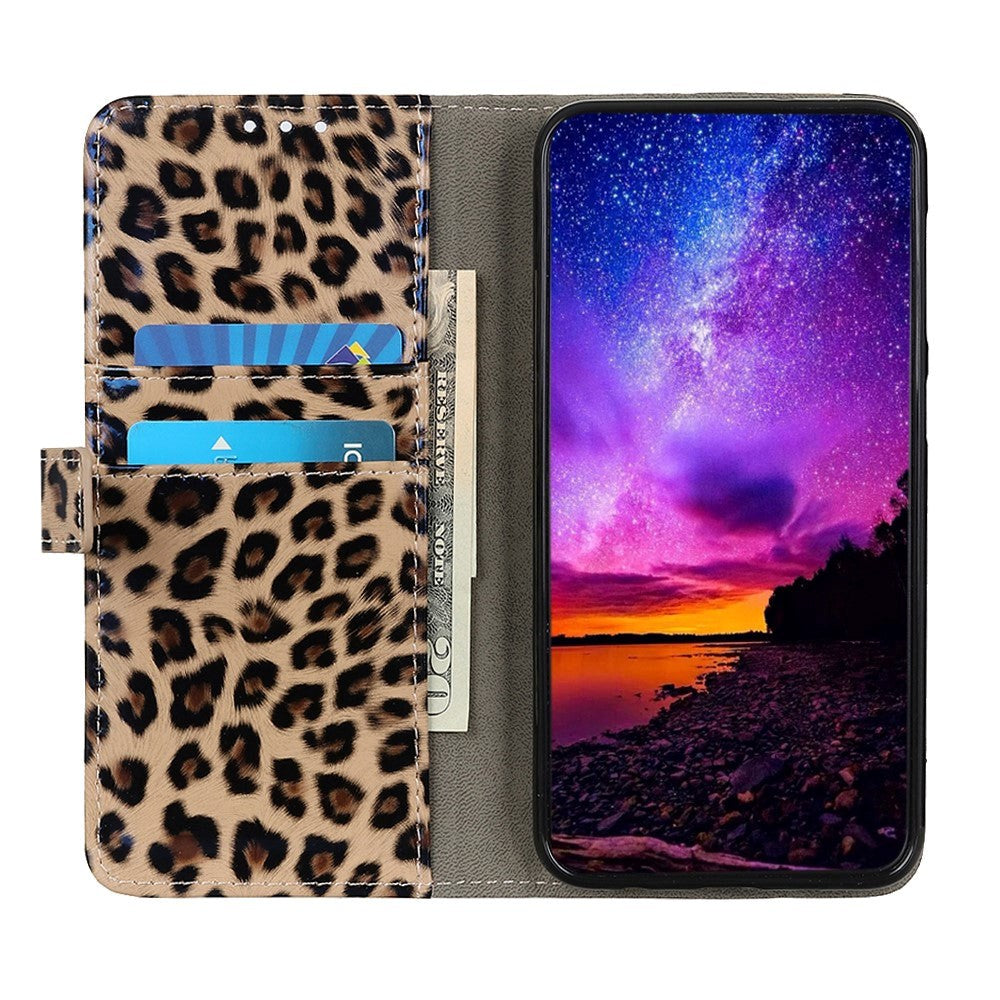 Nokia 3.4 Leather Flip Cover m. Lommebok - Leopard