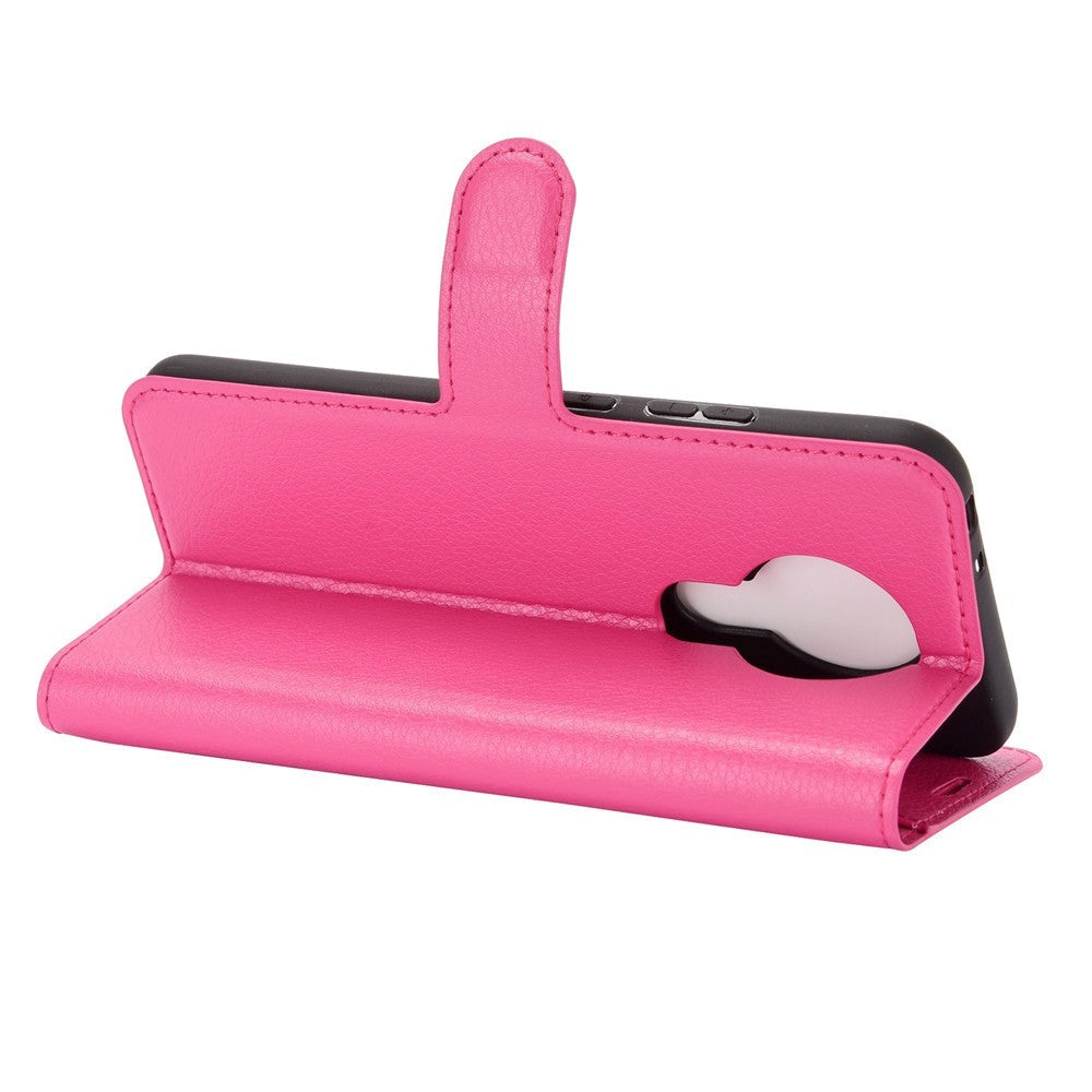 Nokia 3.4 Classic skinndeksel m. Lommebok - Rosa