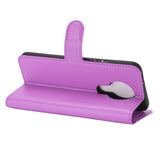 Nokia 3.4 Classic skinndeksel m. Lommebok - Lilla