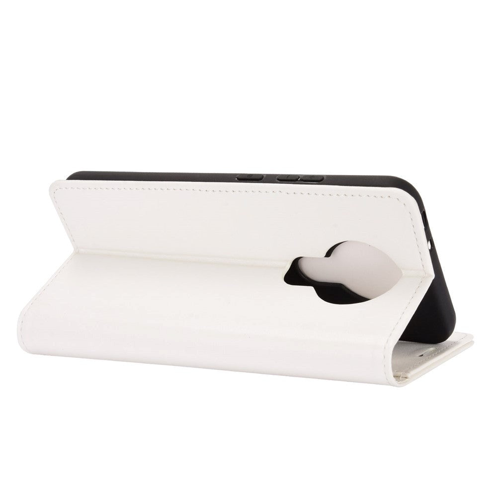 Nokia 3.4 nøytralt skinndeksel m. Lommebok - Hvit