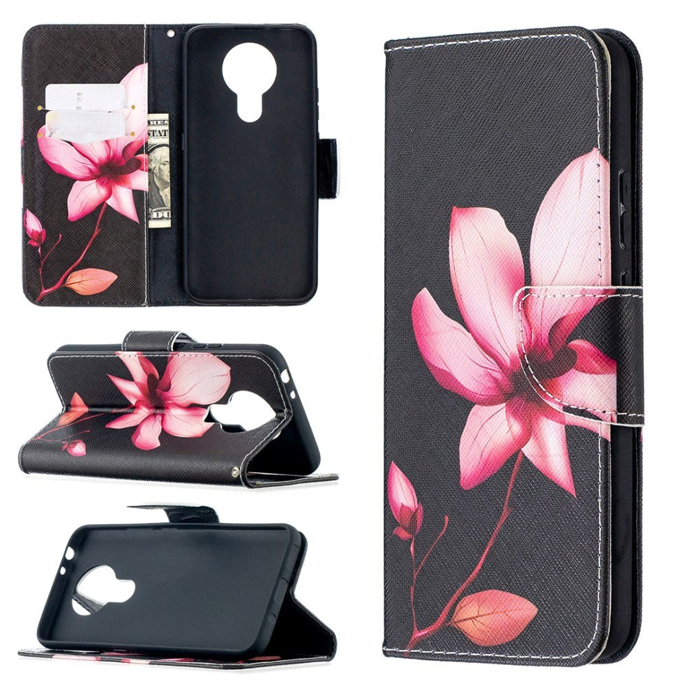 Nokia 3.4 Flip Cover m. Lommebok - Lotusblomst