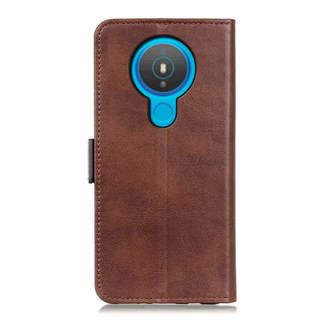 Nokia 1.4 Soft Leather Flip Cover m. Lommebok - Mørkebrun