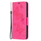 Nokia 1.4 Faux Leather Flip Cover m. Veske og stropp - Sommerfugl - Rosa