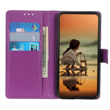 Nokia G50 Litchi Leather Flip Cover m. Lommebok - Lilla