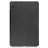 Nokia T20 Tri-fold Flip Leather Cover m. Sleep Function - Svart