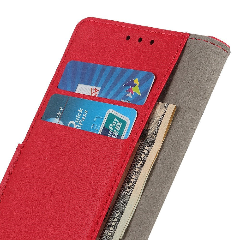 Nokia C2 2nd Edition PU Leather Flip Cover m. Lommebok - Rød