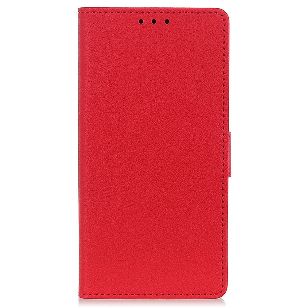 Nokia C2 2nd Edition PU Leather Flip Cover m. Lommebok - Rød