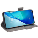 TCL 20L PU Litchi Leather Flip Cover m. Lommebok - Grå