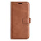TCL 30 (4G) / (5G) Leather Flip Cover m. Kortholder - Lysebrun